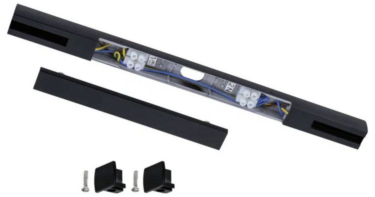 Produktbild: Paulmann URail 96921 Aufbausystem-Komponente Mitteleinspeiser Schwarz (matt)
