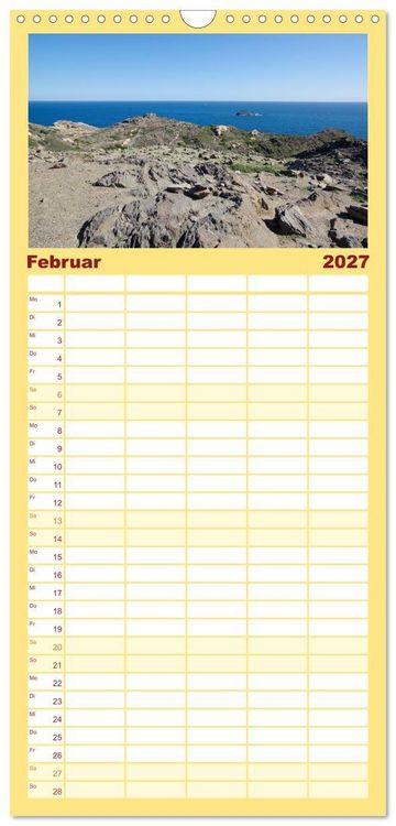 Produktbild: Familienplaner 2027 - Reisen ans Meer mit 5 Spalten (Wandkalender, 21 x 45 cm) CALVENDO