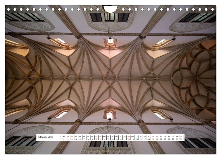 Produktbild: Gew&ouml;lbe des Glaubens &ndash; Kirchendecken Europas (Wandkalender 2026 DIN A4 quer), CALVENDO Monatskalender