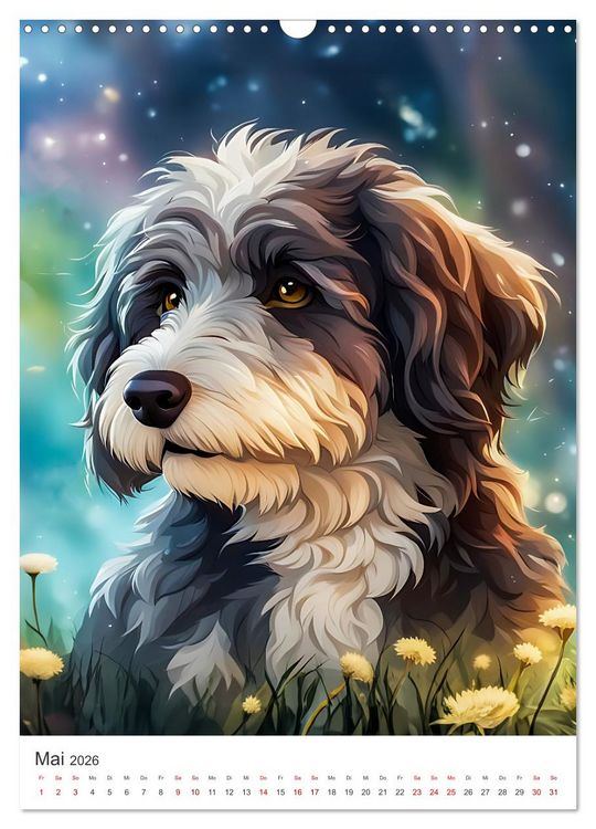 Produktbild: Der Aussiedoodle - Lebensfreude pur (Wandkalender 2026 DIN A3 hoch), CALVENDO Monatskalender