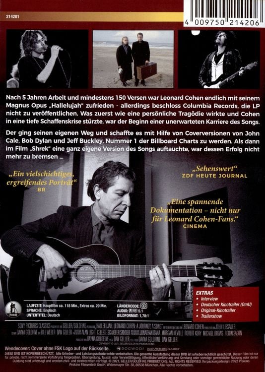 Produktbild: Hallelujah: Leonard Cohen, a Journey, a Song