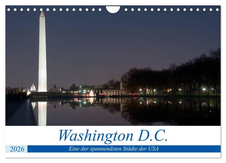Produktbild: Washington D.C. (Wandkalender 2026 DIN A4 quer), CALVENDO Monatskalender