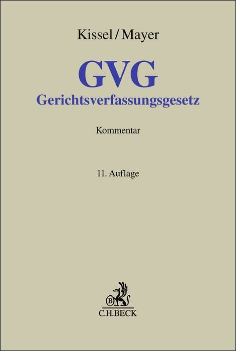 Produktbild: Gerichtsverfassungsgesetz. GVG