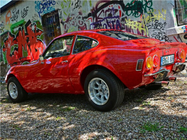 Produktbild: CALVENDO Puzzle Opel GT 1900 AL Eine deutsche Sportwagenlegende 1000 Teile Lege-Gr&ouml;&szlig;e 64 x 48 cm Foto-Puzzle Bild von Ingo Laue