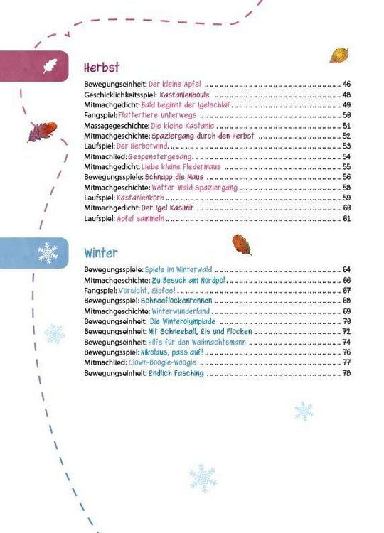Produktbild: Das Kita-Jahreszeitenbuch: Bewegungsspiele
