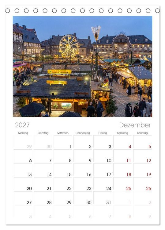 Produktbild: Tischplaner 2027 - Deutschlands Regionen - der Harz (A5 Tischkalender zum Aufstellen) CALVENDO