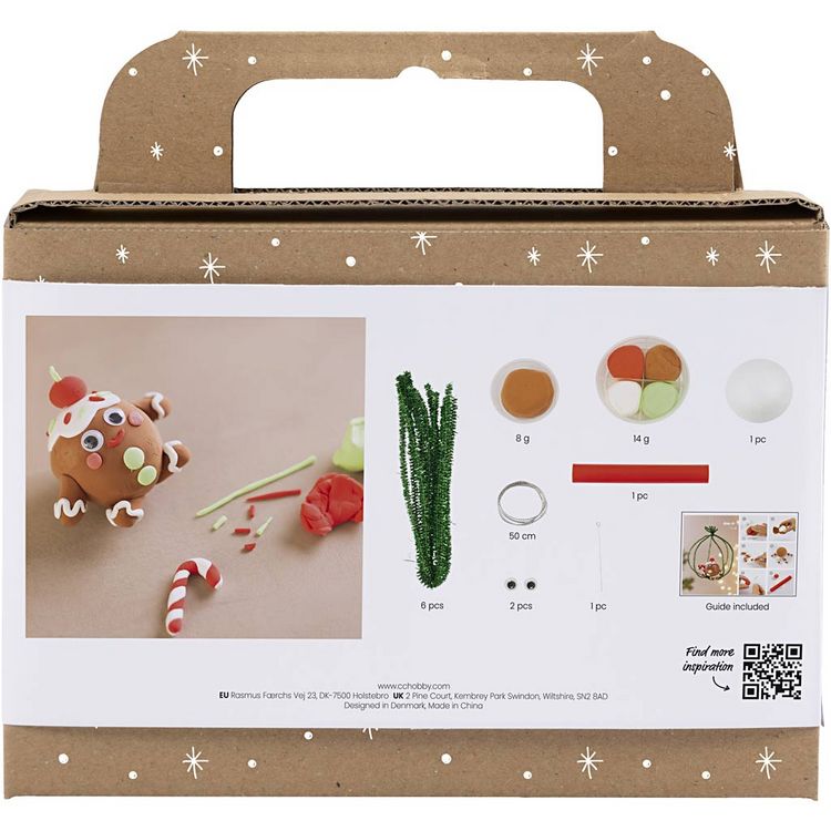 Produktbild: Creativ Company Mini Kreativ Set Modellieren, Lebkuchenmann, Sortierte Farben