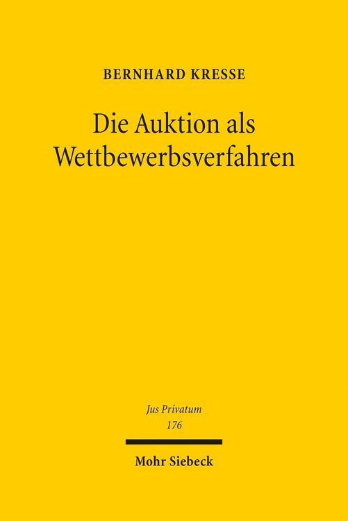 Produktbild: Die Auktion als Wettbewerbsverfahren