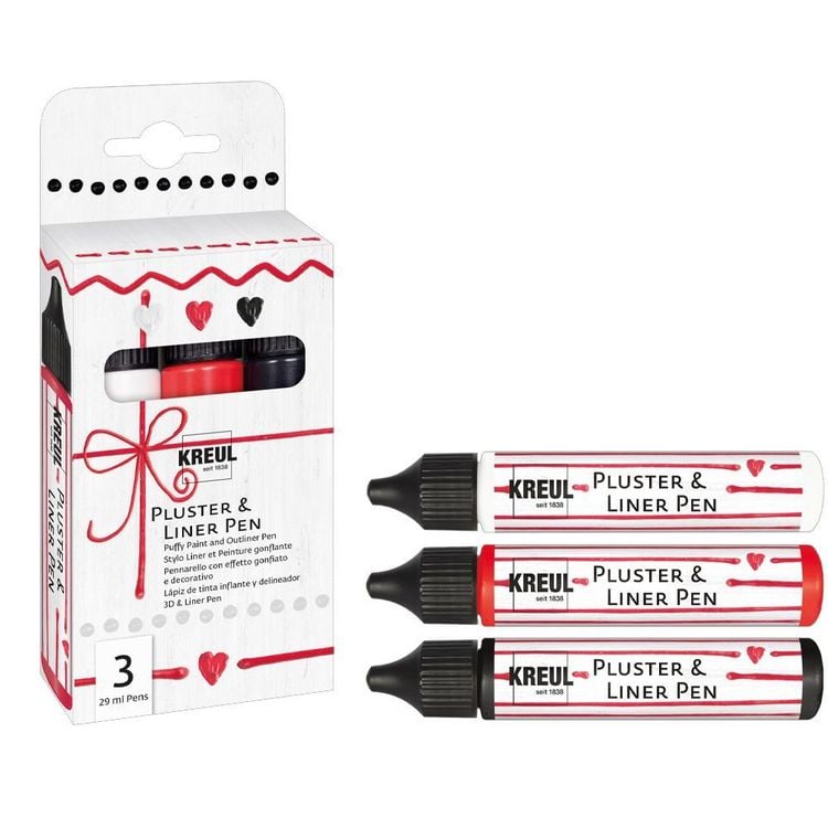 Produktbild: KREUL Pluster & Liner Pen 3x29ml