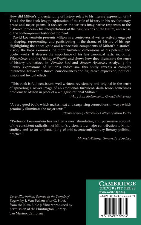 Produktbild: Milton and the Drama of History