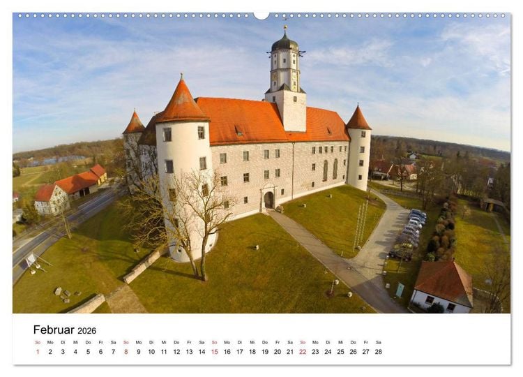 Produktbild: Deutschlands Burgen - Der S&uuml;den von oben (Wandkalender 2026 DIN A2 quer), CALVENDO Monatskalender