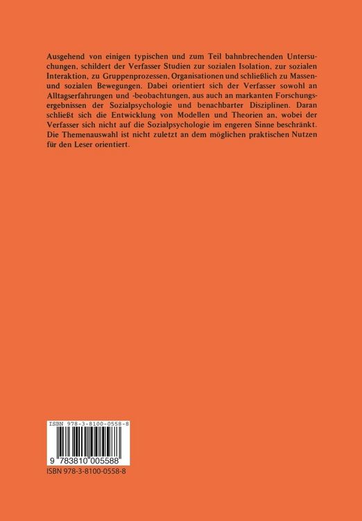 Produktbild: Psychologie sozialer Prozesse