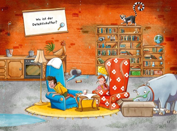Produktbild: Tierdetektive Hippo & Ka &ndash; Wer fuhr im H&uuml;hnerstall Motorrad?