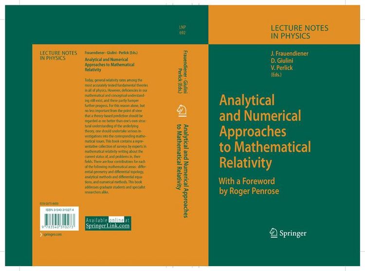 Produktbild: Analytical and Numerical Approaches to Mathematical Relativity
