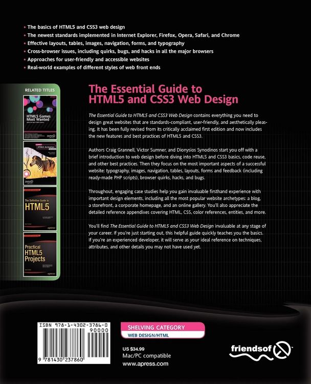 Produktbild: The Essential Guide to HTML5 and CSS3 Web Design