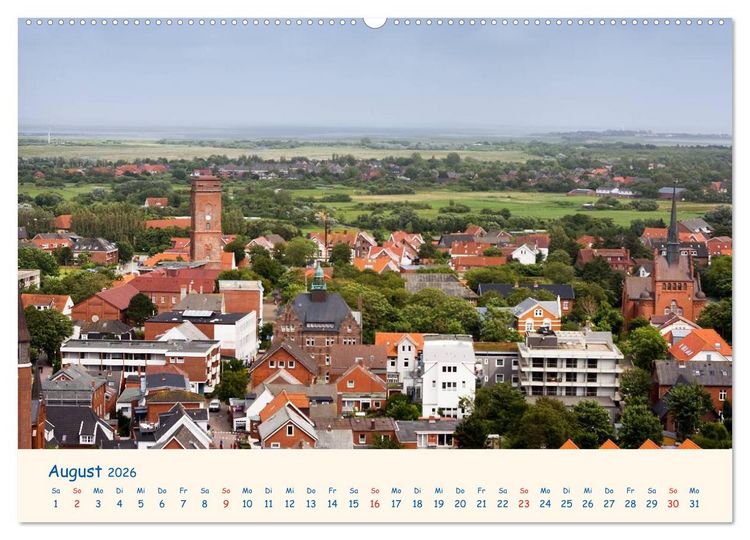 Produktbild: Urlaub auf Borkum (hochwertiger Premium Wandkalender 2026 DIN A2 quer), Kunstdruck in Hochglanz