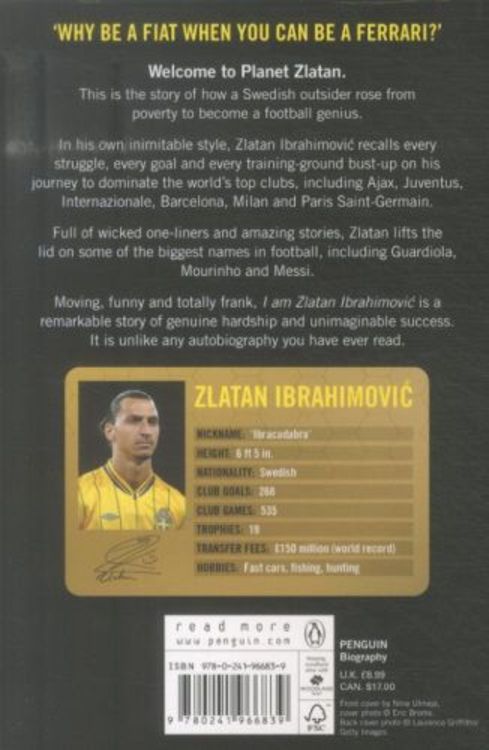Produktbild: I Am Zlatan Ibrahimovic