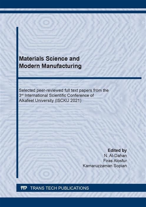 Produktbild: Materials Science and Modern Manufacturing