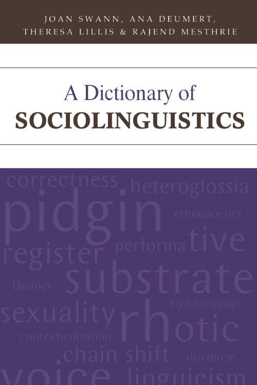 Produktbild: Dictionary of Sociolinguistics