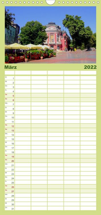 Produktbild: Familienplaner Bulgarien, von Varna bis zum Kap Kaliakra (Wandkalender 2022 , 21 cm x 45 cm, hoch)