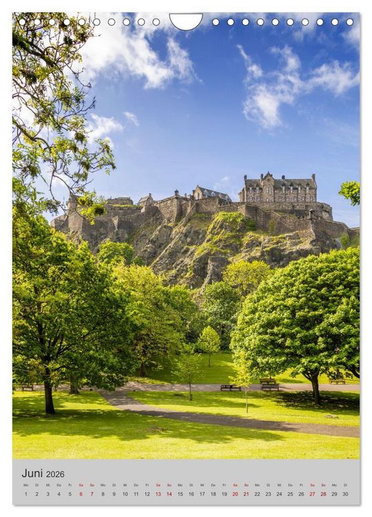 Produktbild: EDINBURGH Historisches Stadtherz (Wandkalender 2026 DIN A4 hoch), CALVENDO Monatskalender