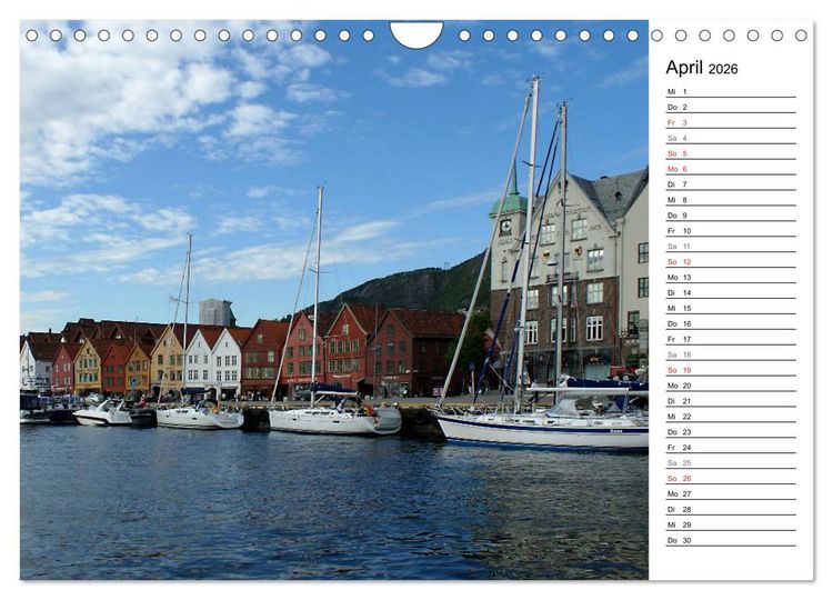 Produktbild: Norwegen und seine Sch&ouml;nheiten 2026 (Wandkalender 2026 DIN A4 quer), CALVENDO Monatskalender