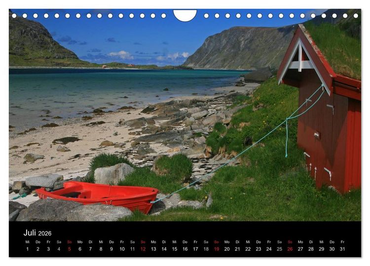 Produktbild: Norwegen 2026 (Wandkalender 2026 DIN A4 quer), CALVENDO Monatskalender