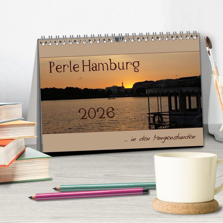 Produktbild: Perle Hamburg (Tischkalender 2026 DIN A5 quer), CALVENDO Monatskalender