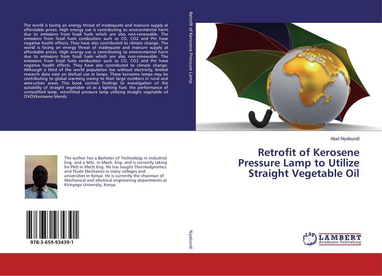 Produktbild: Retrofit of Kerosene Pressure Lamp to Utilize Straight Vegetable Oil