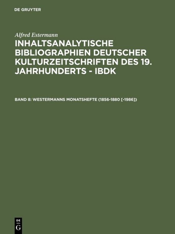 Produktbild: Westermanns Monatshefte (1856-1880 [-1986])