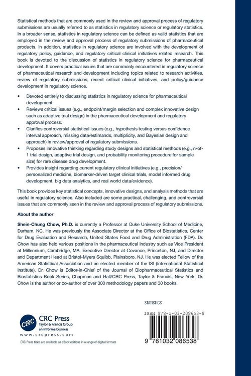 Produktbild: Innovative Statistics in Regulatory Science