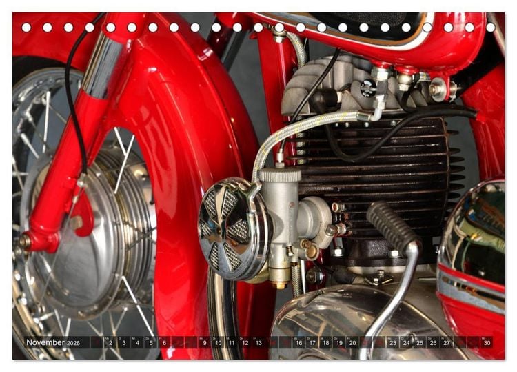 Produktbild: Puch 250 SGS Motorrad - Oldie aus &Ouml;sterreich (Tischkalender 2026 DIN A5 quer), CALVENDO Monatskalender