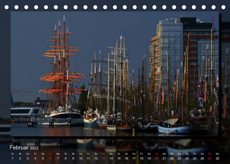 Produktbild: Abends am Meer (Tischkalender 2022 DIN A5 quer)