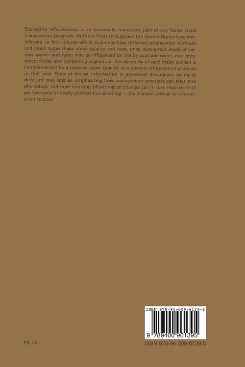 Produktbild: Seedling physiology and reforestation success