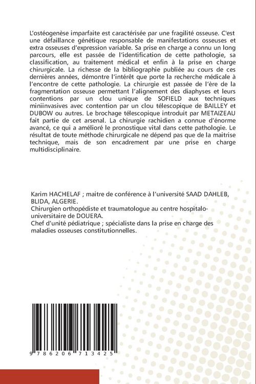 Produktbild: Traitement chirurgical dans l'ost&eacute;ogen&egrave;se imparfaite