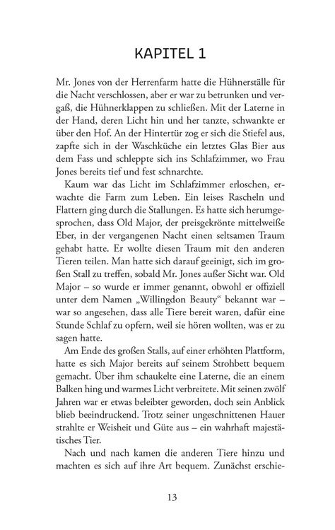 Produktbild: Die Farm der Tiere. Ein M&auml;rchen. George Orwell (Neu&uuml;bersetzung)
