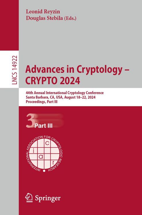 Produktbild: Advances in Cryptology - CRYPTO 2024