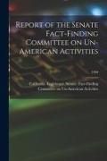 Produktbild: Report of the Senate Fact-Finding Committee on Un-American Activities; 1959