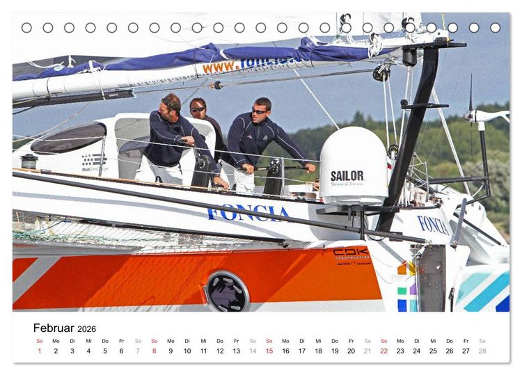 Produktbild: Gigantische Segel-Trimarane (Tischkalender 2026 DIN A5 quer), CALVENDO Monatskalender