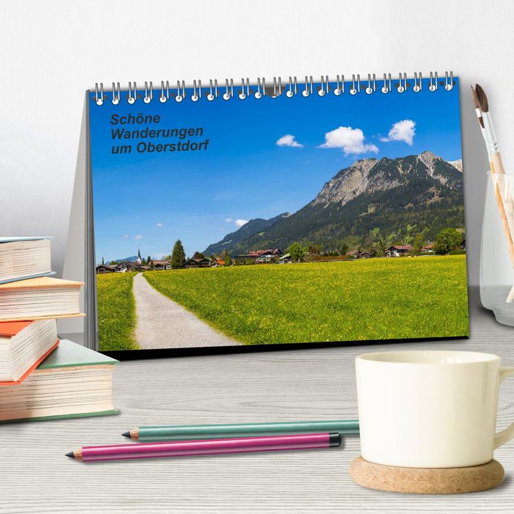 Produktbild: Sch&ouml;ne Wanderungen um Oberstdorf (Tischkalender 2026 DIN A5 quer), CALVENDO Monatskalender
