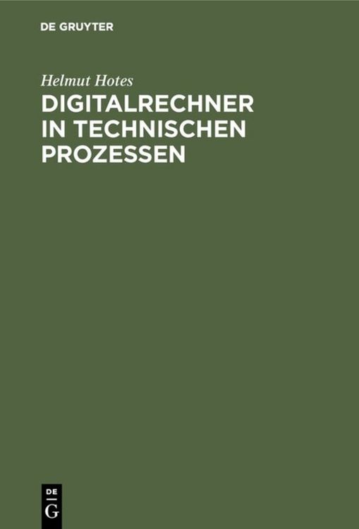Produktbild: Digitalrechner in technischen Prozessen
