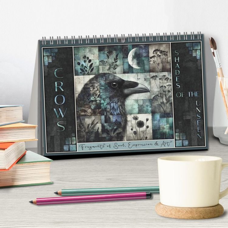Produktbild: Crows. Shades of the Unseen. Art. (Desk Calendar 2026 DIN A5 landscape), CALVENDO 12 Month DeskCalendar