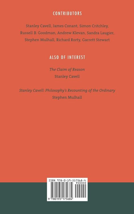 Produktbild: Contending with Stanley Cavell