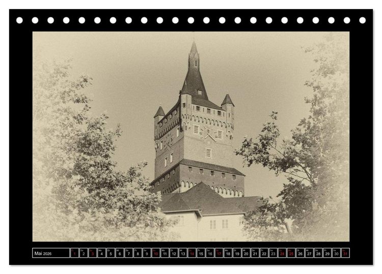 Produktbild: Klever Ansichten wie anno dazumal (Tischkalender 2026 DIN A5 quer), CALVENDO Monatskalender