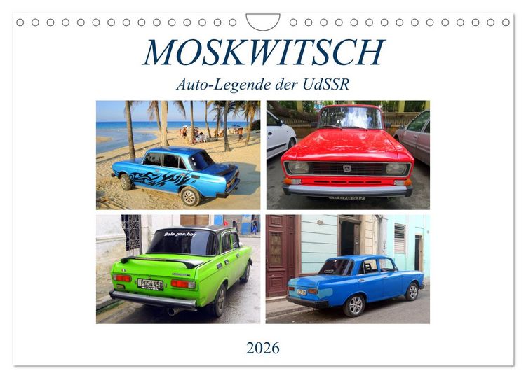 Produktbild: MOSKWITSCH - Auto-Legende der UdSSR (Wandkalender 2026 DIN A4 quer), CALVENDO Monatskalender