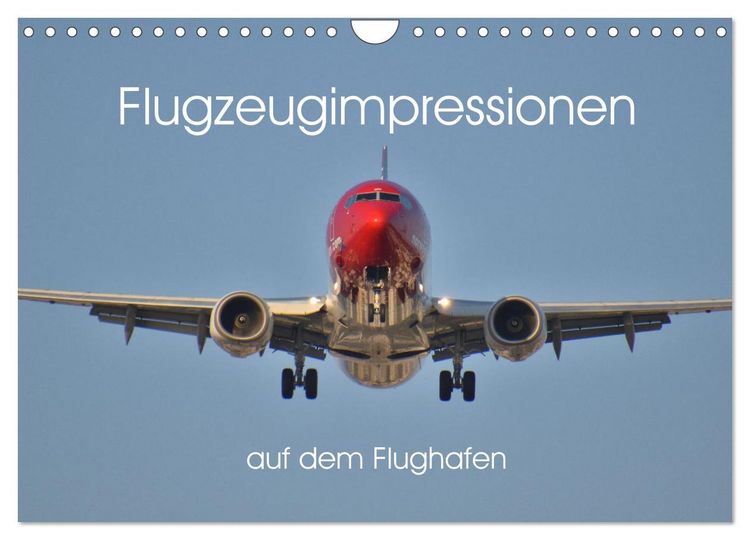 Produktbild: Flugzeugimpressionen auf dem Flughafen (Wandkalender 2026 DIN A4 quer), CALVENDO Monatskalender
