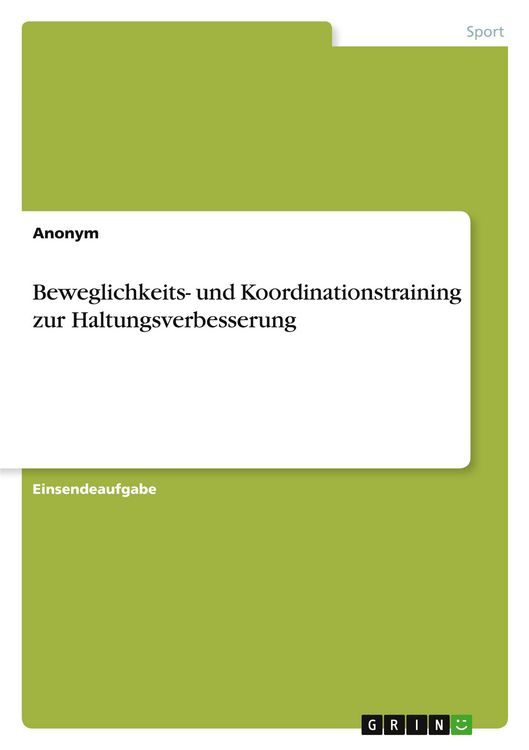 Produktbild: Beweglichkeits- und Koordinationstraining zur Haltungsverbesserung