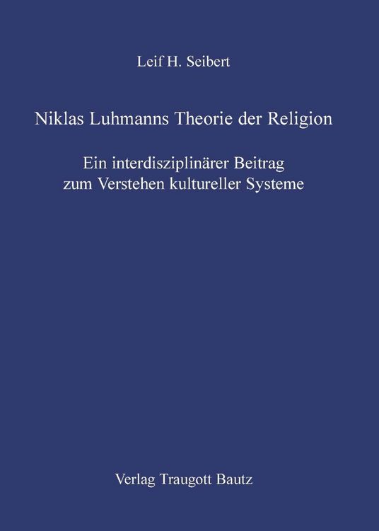 Produktbild: Niklas Luhmanns Theorie der Religion