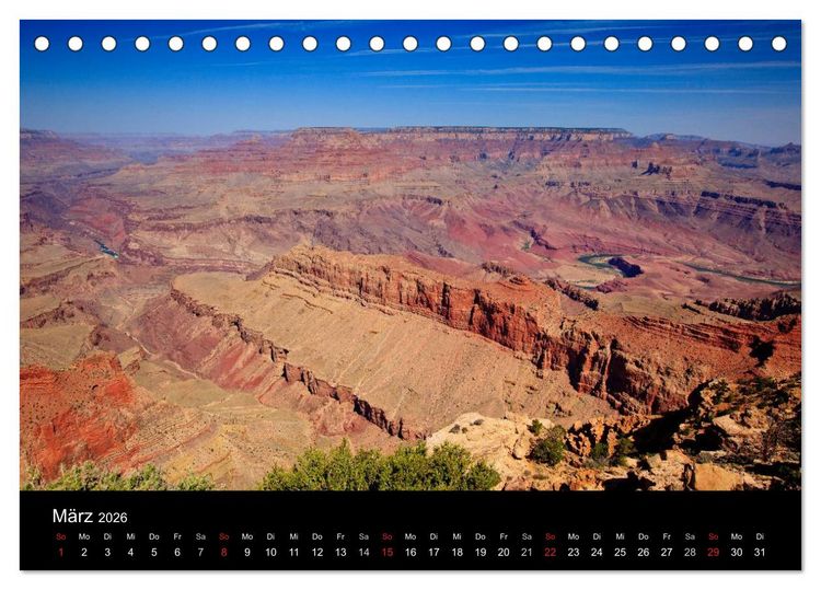 Produktbild: USA Southwest & Hawaii (Tischkalender 2026 DIN A5 quer), CALVENDO Monatskalender
