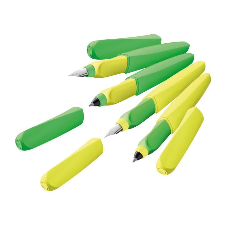 Produktbild: Pelikan F&uuml;llhalter Twist, Neon Gr&uuml;n, Feder M, universell f&uuml;r Rechts- und Linksh&auml;nder